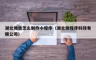 新乡湖北微信怎么制作小程序（湖北微程序科技有限公司）
